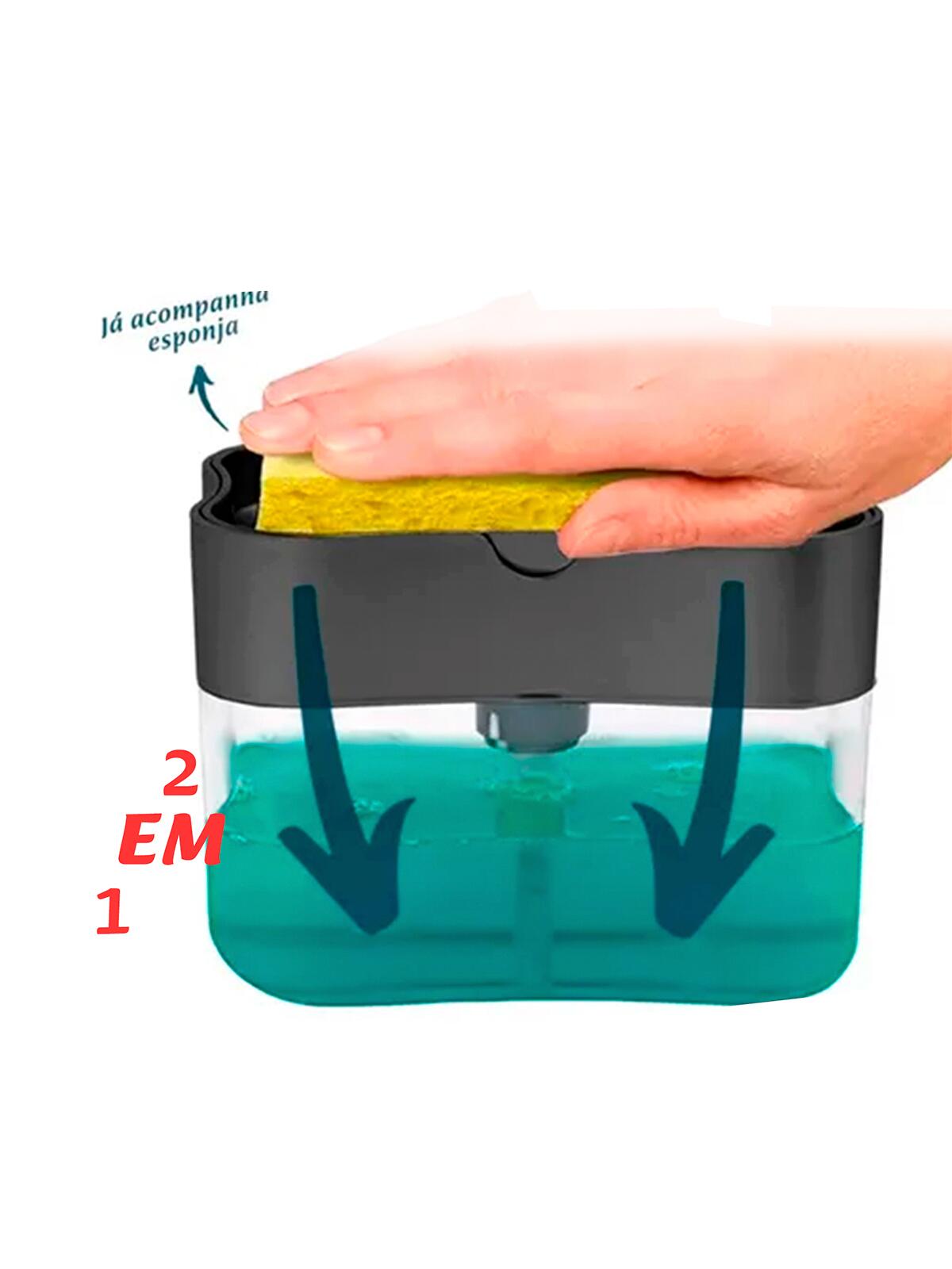 Dispenser 2 em 1 - Lave e seque louças em um só toque