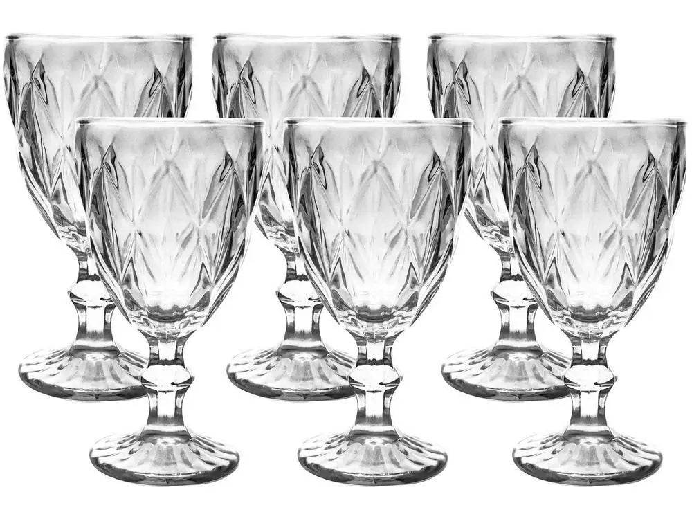 Jogo de Taças Diamond Empire 6 Peças 330ml - Beleza Singular e Versatilidade | Haustter